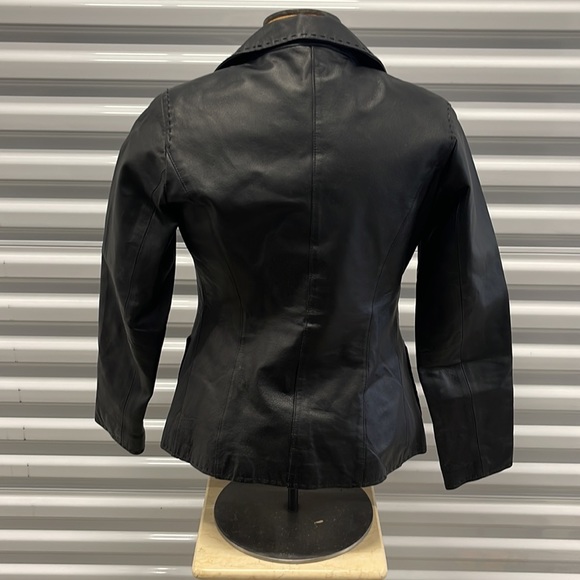REAL LEATHER BLAZER - Picture 2 of 6
